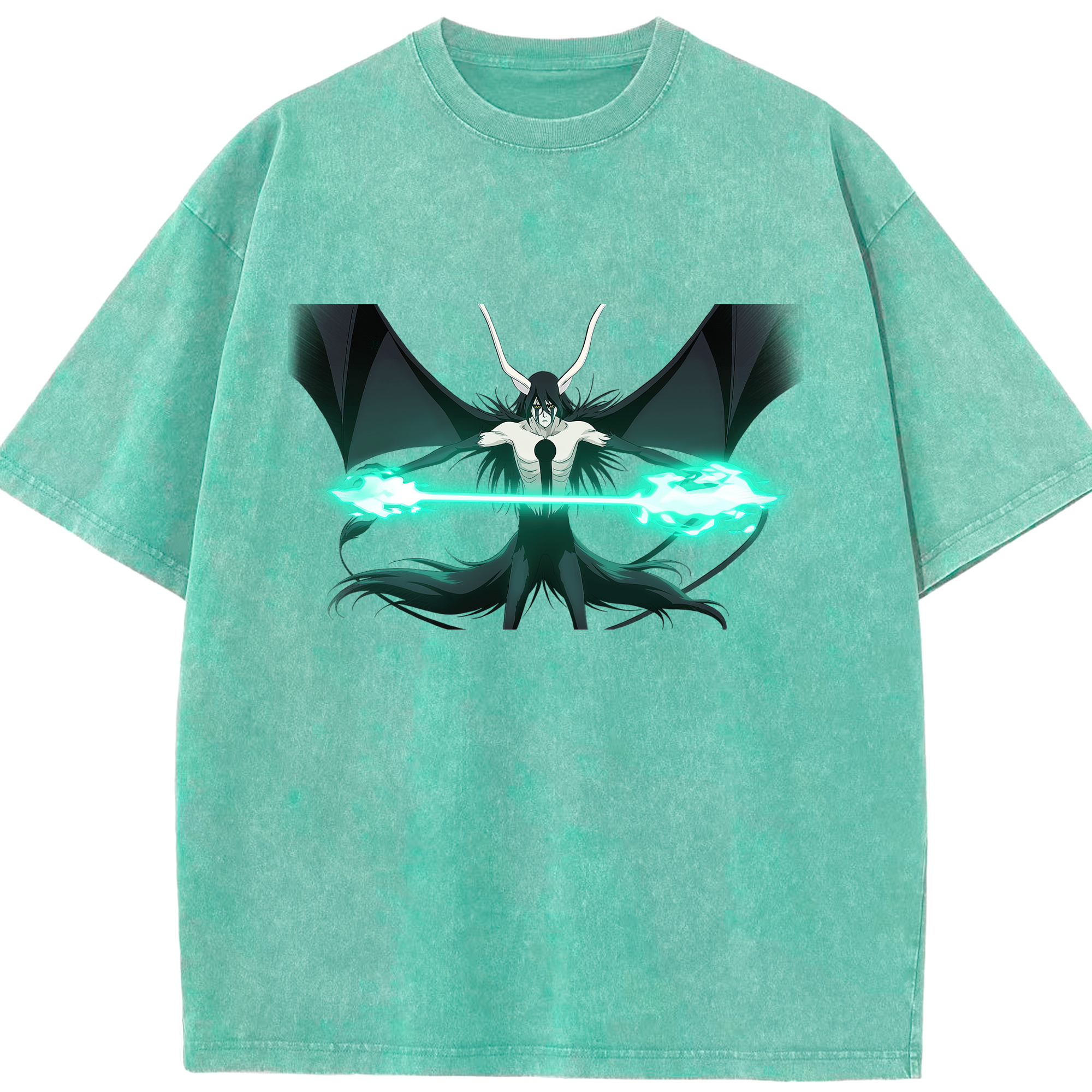（画像用） ブリーチ ウルキオラ·シファー BLEACH Ulquiorra cifer 綿100% ヴィンテージ風 半袖Tシャツ（フロントプリント）